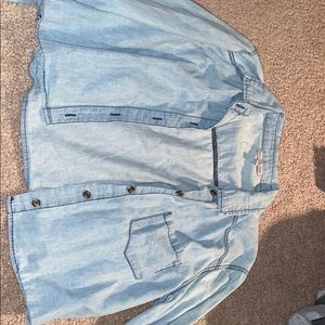 Crop top jean shirt/jacket